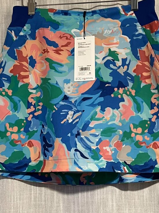 Walter Hagen Pants - NWT Walter Hagen Pull-On Skort Blue Gouache Floral Size S